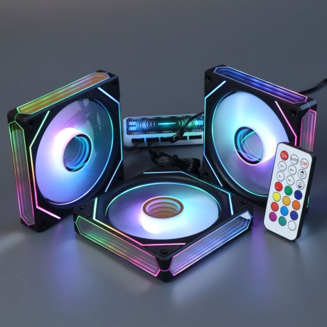 Вентиляторы ARGB 120 мм Prism 9 Pro черные