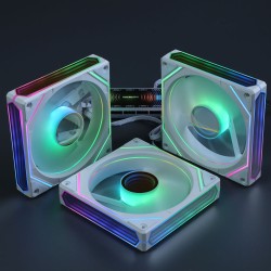 Вентиляторы ARGB 120 мм Prism 9 Pro белые