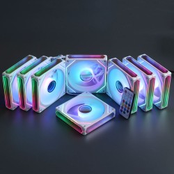 Вентиляторы ARGB 120 мм Prism 9 Pro белые