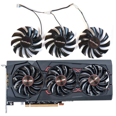 Вентиляторы Sapphire 5600XT Pulse Pro FD7010H12S 75мм