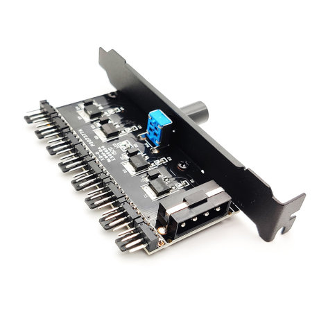 Реобас напряжения для вентиляторов с регулировкой оборотов 8 канальный