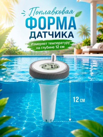 Термометр для бассейна с базой