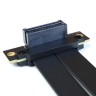 Райзер PCIE 4.0 x1 x1 на шлейфе гибкий черный
