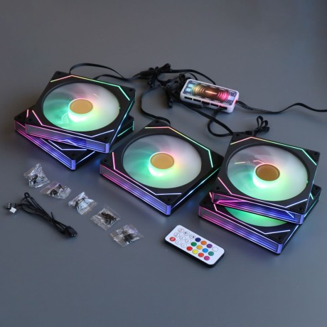 Вентиляторы ARGB 140 мм Prism 14 Pro черные