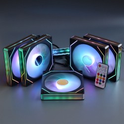 Вентиляторы ARGB 140 мм Prism 14 Pro черные