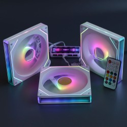 Вентиляторы ARGB 140 мм Prism 14 Pro белые