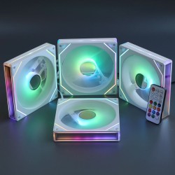 Вентиляторы ARGB 140 мм Prism 14 Pro белые