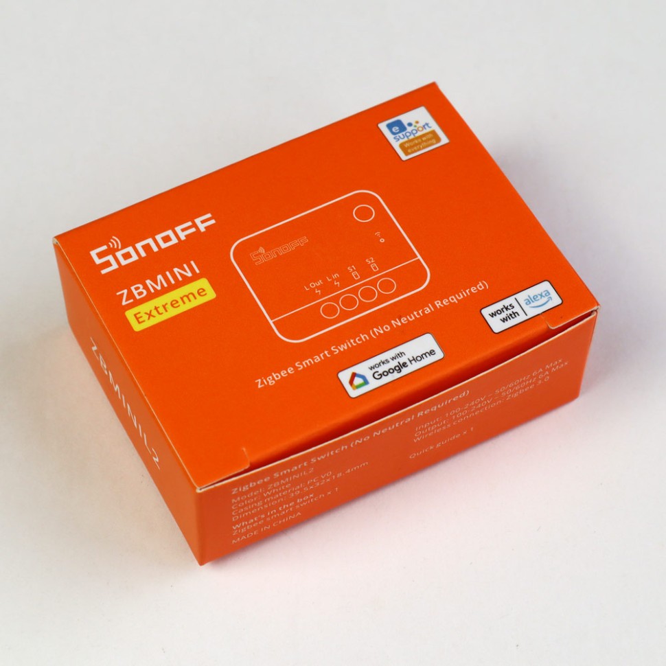 Sonoff ZBMINI-L2 Extreme - Zigbee реле мини без нуля купить в Москве