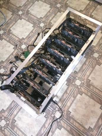 Каркас алюминиевый для майнинг ферм на 6, 8, 12 видеокарт