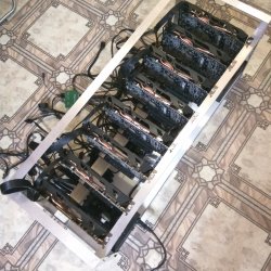 Каркас алюминиевый для майнинг ферм на 6, 8, 12 видеокарт