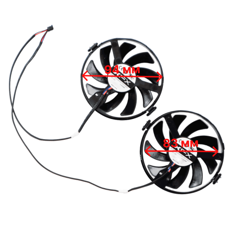 Вентиляторы для XFX Radeon R7 R9 360 370 380 370X 380X RX460 560