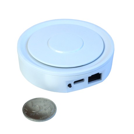Шлюз Zigbee 3.0 Tuya / Smart life проводной хаб круглый