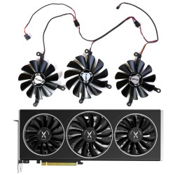 Вентиляторы XFX Radeon RX 6700 6750 XT CF1010U12S CF1015U12S