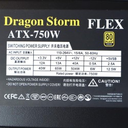 Блок питания 1U FLEX ATX 750W LX модульный с 12VHPWR