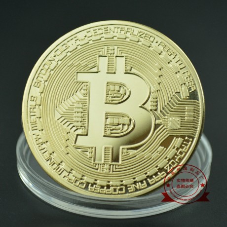 Монета Bitcoin Gold сувенирная
