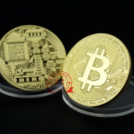 Монета Bitcoin Gold сувенирная