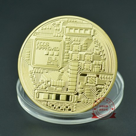 Монета Bitcoin Gold сувенирная