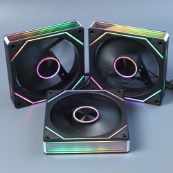 Вентиляторы ARGB 120 мм Prism 9 Ultra черные 3+4 пин