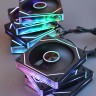 Вентиляторы ARGB 120 мм Prism 9 Ultra черные 3+4 пин
