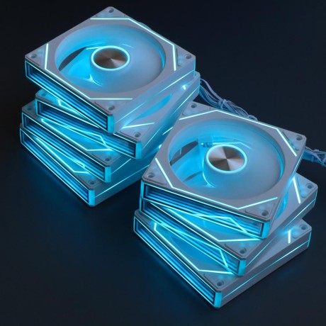 Вентиляторы ARGB 120 мм 9 Ultra белые 3+4 пин