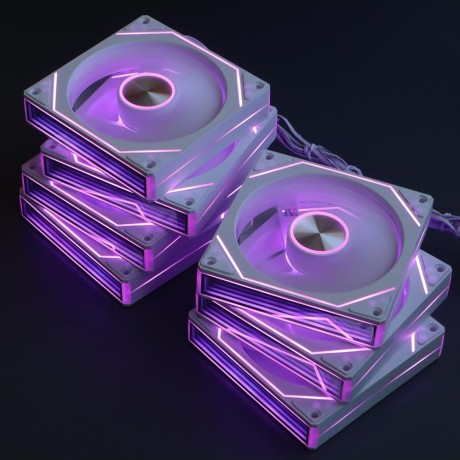 Вентиляторы ARGB 120 мм 9 Ultra белые 3+4 пин