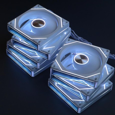 Вентиляторы ARGB 120 мм 9 Ultra белые 3+4 пин