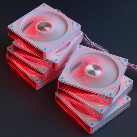 Вентиляторы ARGB 120 мм 9 Ultra белые 3+4 пин