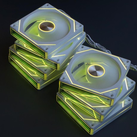 Вентиляторы ARGB 120 мм 9 Ultra белые 3+4 пин