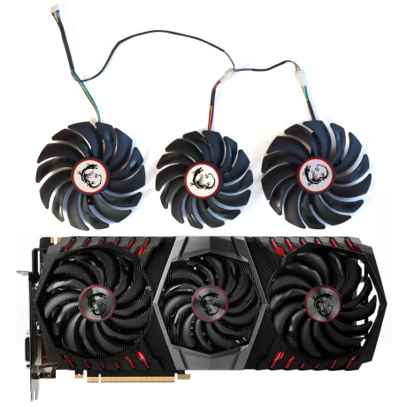 Вентиляторы для MSI GTX 1080 Ti GAMING X TRIO PLD10010S12HH