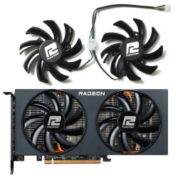 Вентиляторы для Powercolor RX 5700 6500 6600 6700 XT Fighter 85 мм