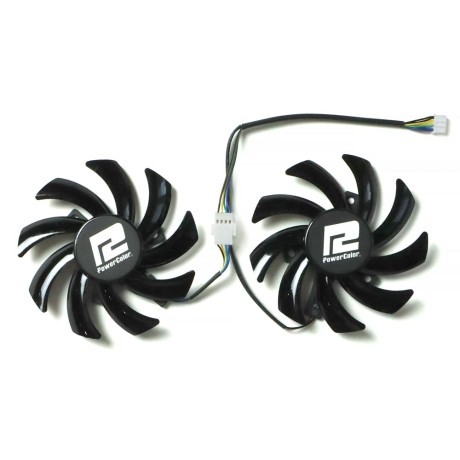 Вентиляторы для Powercolor RX 5700 6500 6600 6700 XT Fighter 85 мм