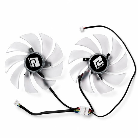 Вентиляторы для Powercolor RX 6600 6500 7600 XT Hellhound 98 мм