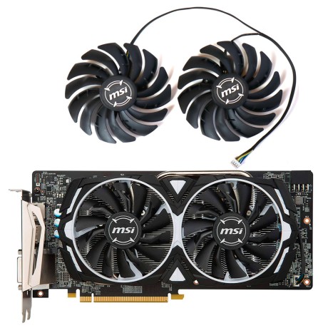 Вентиляторы MSI 1060 1070 1080 470 480 570 580 Armor Gaming X
