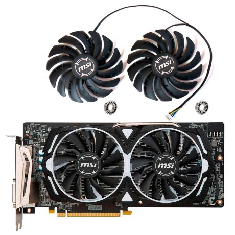 Вентиляторы MSI 1060 1070 1080 470 480 570 580 Armor Gaming X