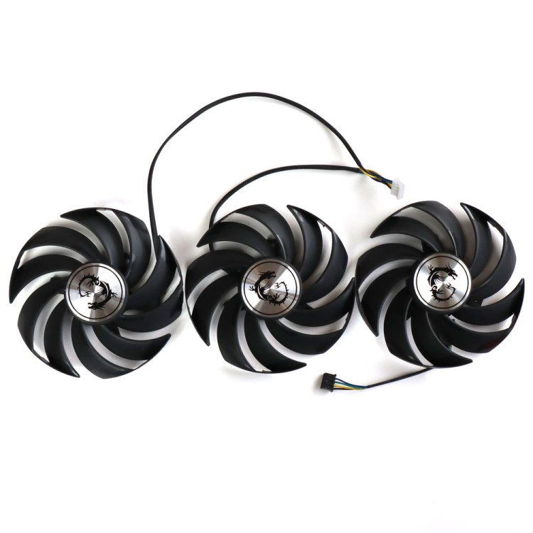 Вентиляторы набор 3 штуки для MSI Gaming Trio GeForce RTX 3060 Ti 3070 ...