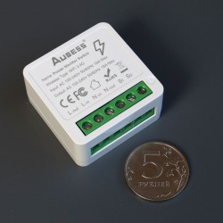 Реле мини Wi-Fi 16А с измерением мощности Tuya / Smartlife