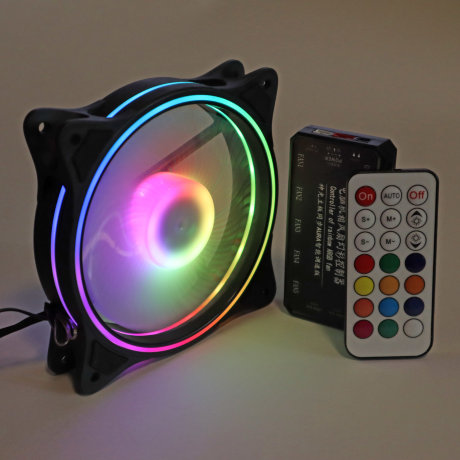 Вентиляторы ARGB 120 мм управляемые c подсветкой черные