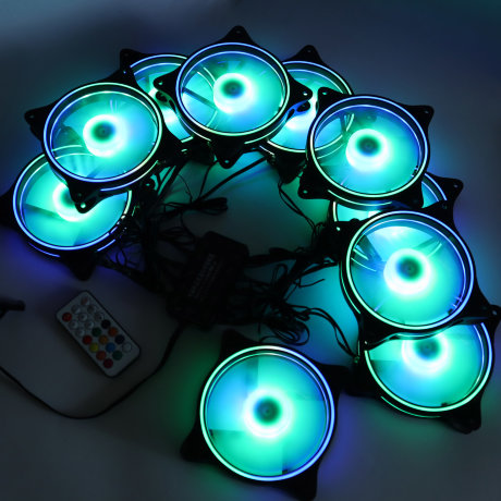 Вентиляторы ARGB 120 мм управляемые c подсветкой черные