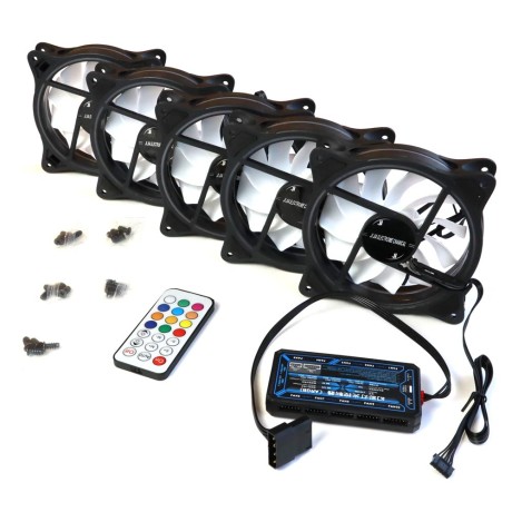 Вентиляторы ARGB 120 мм управляемые c подсветкой черные