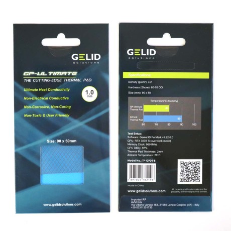 Термопрокладки GP-Ultimate 15 Вт/м*К 90х50 мм