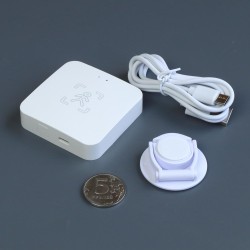 Датчик присутствия с сенсором освещения с кронштейном Smart Life, Tuya, Home Assistant USB-C 5В
