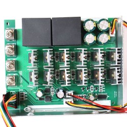 Регулятор оборотов ШИМ 60А, 10-55В (12, 24, 36, 48 В) в защитном корпусе с выносным потенциометром и реверсивной кнопкой