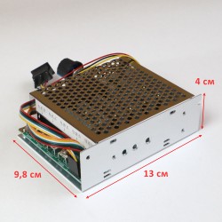 Регулятор оборотов ШИМ 60А, 10-55В (12, 24, 36, 48 В) в защитном корпусе с выносным потенциометром и реверсивной кнопкой