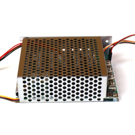 Регулятор оборотов ШИМ 60А, 10-55В (12, 24, 36, 48 В) в защитном корпусе с выносным потенциометром и реверсивной кнопкой