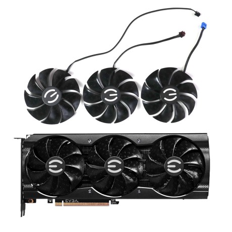 Вентиляторы EVGA RTX 3070 3080 Ti 3090 XC3 FTW3 UTRA GAMING BLACK PLD09220S12HH 87 мм