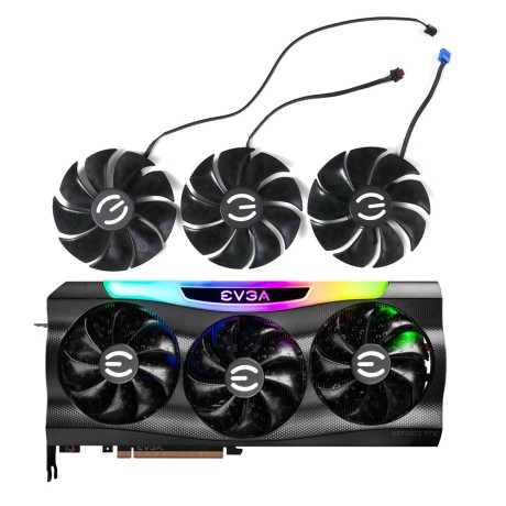 Вентиляторы EVGA RTX 3070 3080 Ti 3090 XC3 FTW3 UTRA GAMING BLACK PLD09220S12HH 87 мм