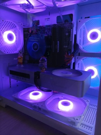 Вентиляторы ARGB низкопрофильные 12020 управляемые 120 мм c подсветкой белые