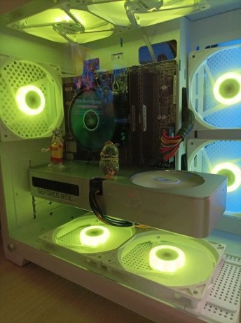 Вентиляторы ARGB низкопрофильные 12020 управляемые 120 мм c подсветкой белые