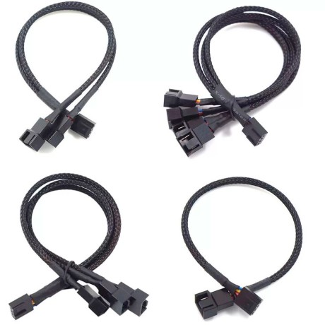 Разветвитель удлинитель на 1, 2, 3, 4 вентилятора 4 пин