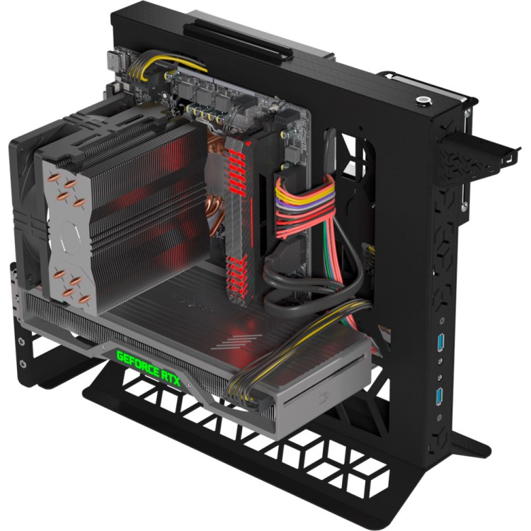 Открытый корпус для ПК Cryptone Y v2 mATX с USB купить в Москве